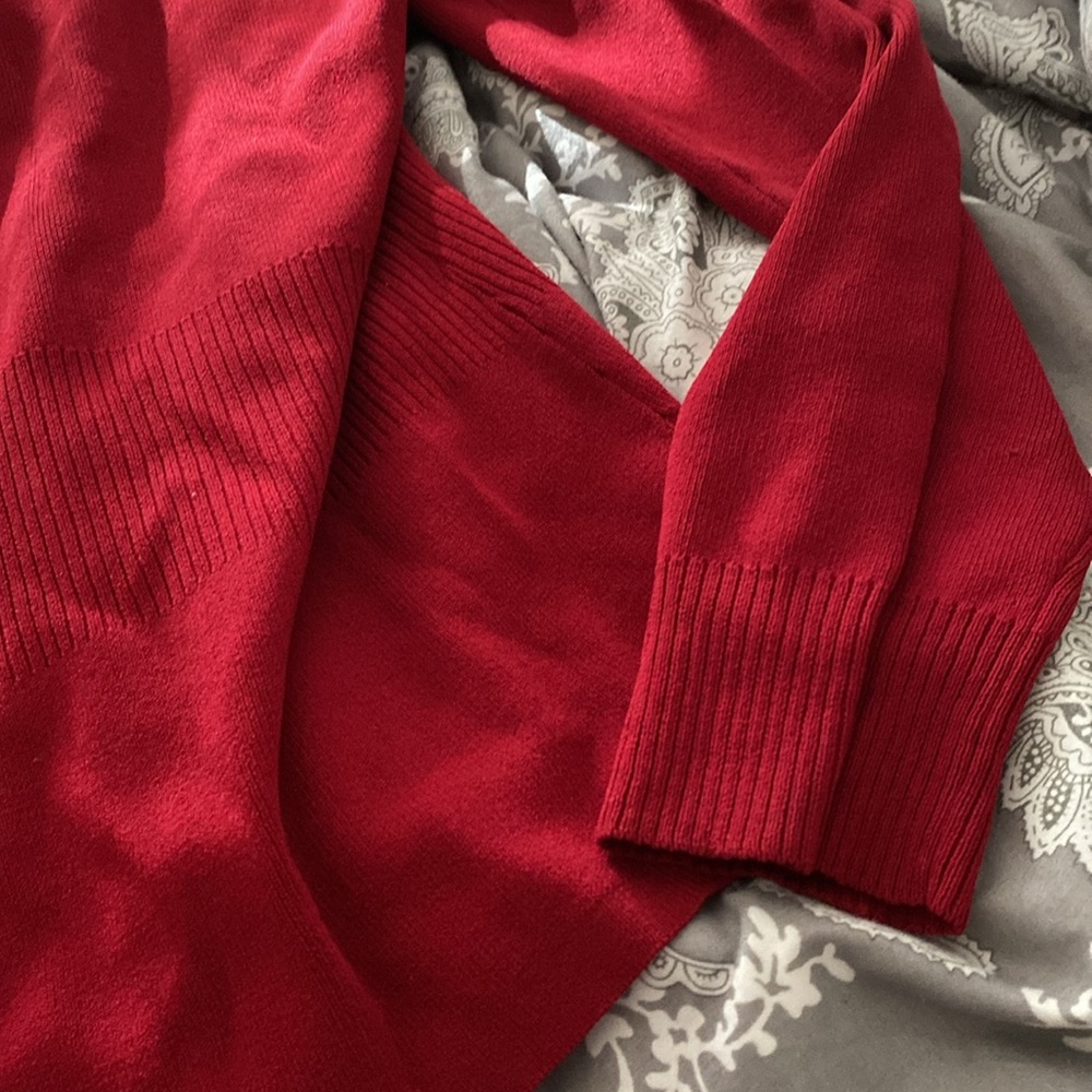 Linda Lucia Red Shell With Matching Cardigan And … - image 5